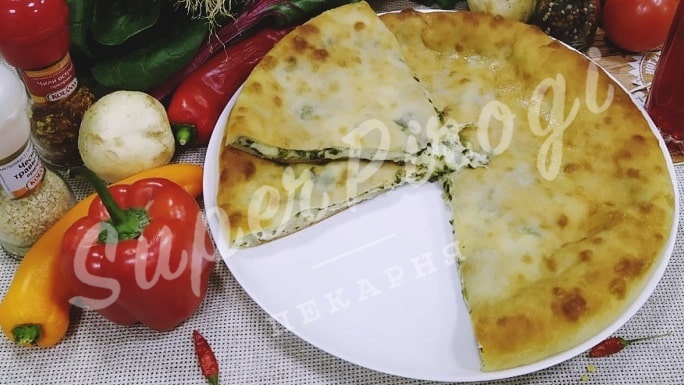 Осетинский пирог с картошкой и зеленым луком Изображение 2