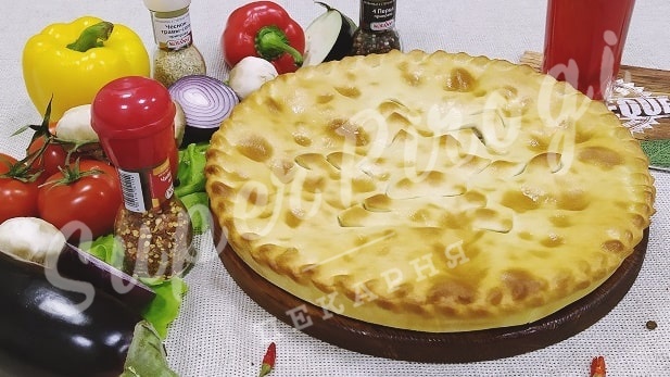 Осетинский пирог с говядиной, грибами и сыром Изображение 3
