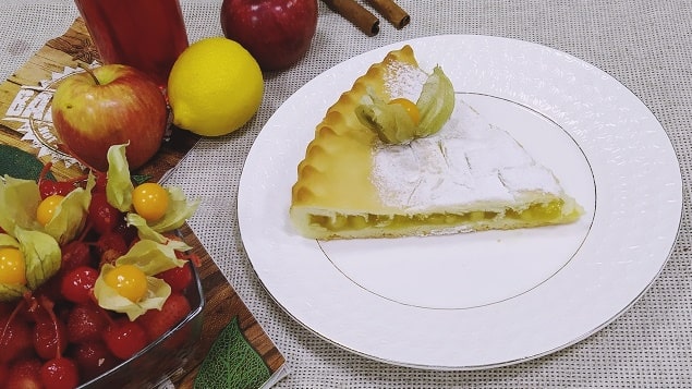 Сдобный пирог с яблоками от пекарни  «Супер Пироги»
