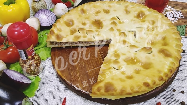 Осетинский пирог с картошкой и мясом Изображение 4
