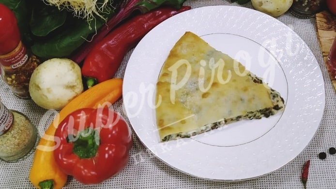 Осетинский пирог с черемшой и сыром Изображение 1