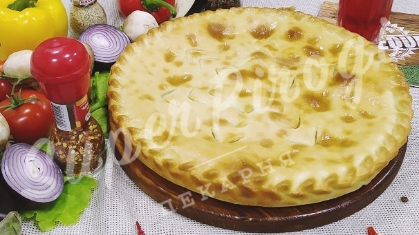 Осетинский пирог с курицей и ананасами Изображение 3