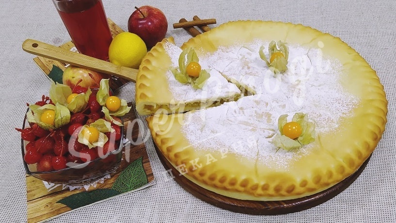 Сдобный пирог с яблоками и лимоном Изображение 3