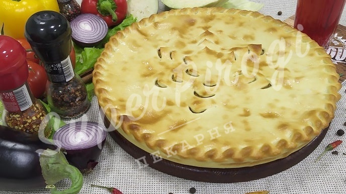 Осетинский пирог с капустой и грецкими орехами Изображение 3