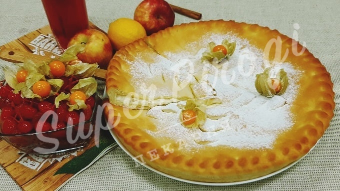 Сдобный пирог с творогом и лимоном Изображение 1